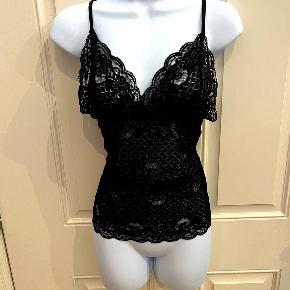 Sexy lace camisole. Black size L